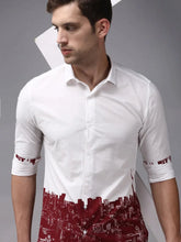 Men White Solid Casual Shirt-LARGEPRINT-1666-White